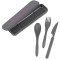 Ensemble de couverts en fibre de bambou