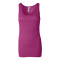 Camisole longue tricot côtelé sheer pour femmes