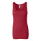 Camisole longue tricot côtelé sheer pour femmes