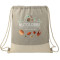 Sac à cordon en coton recyclé fendu