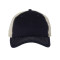 Casquette en maille à points de contraste