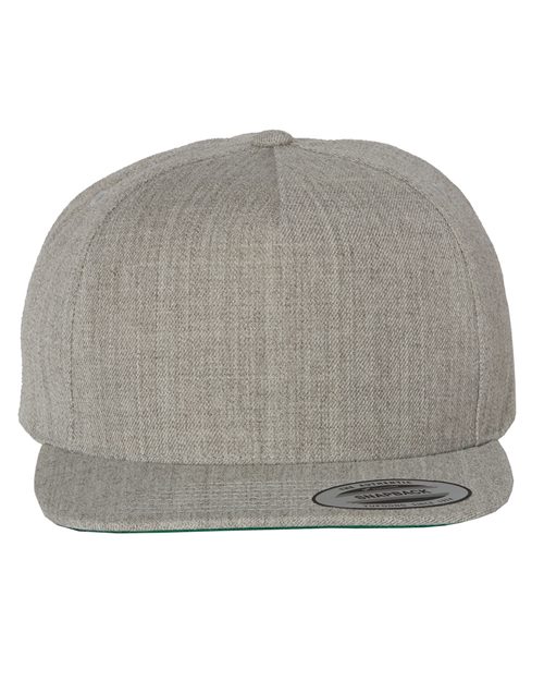 Casquette cinq panneaux en mélange de laine 