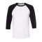 T-shirt unisexe de style baseball à manches 3/4
