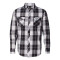 Chemise à manches longues et motifs à carreaux pour hommes