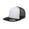 Trucker classique adulte avec casquette blanche sur panneau avant