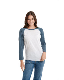 T-shirt unisexe Tri-mélange à manches raglan 3/4