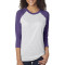 T-shirt unisexe Tri-mélange à manches raglan 3/4