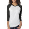 T-shirt unisexe Tri-mélange à manches raglan 3/4