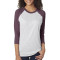 T-shirt unisexe Tri-mélange à manches raglan 3/4