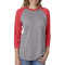 T-shirt unisexe Tri-mélange à manches raglan 3/4