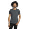 T-shirt pour homme en poly/coton à manches courtes et col rond