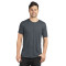 T-shirt pour homme en poly/coton à manches courtes et col rond