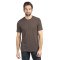 T-shirt pour homme en poly/coton à manches courtes et col rond