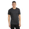 T-shirt pour homme en poly/coton à manches courtes et col rond