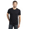 T-shirt pour homme en poly/coton à manches courtes et col rond