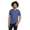 T-shirt pour homme en poly/coton à manches courtes et col rond