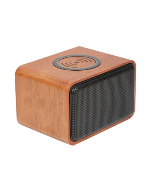 Haut-parleur Bluetooth en bois avec chargeur sans fil Haut-parleur Bluetooth en bois avec chargeur sans fil