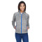 Manteau pour femme Flux de North End SportMD Rouge en molleton contrecollé à motif mélangé