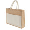 Cabas en jute avec poche en coton recyclé