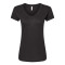 T-shirt Deluxe col en V en mélange de coton pour femmes