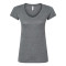 T-shirt Deluxe col en V en mélange de coton pour femmes