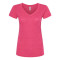 T-shirt Deluxe col en V en mélange de coton pour femmes