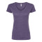 T-shirt Deluxe col en V en mélange de coton pour femmes