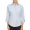 Chemise en sergé à manches trois-quarts pour femme