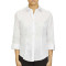 Chemise en sergé à manches trois-quarts pour femme
