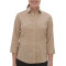 Chemise en sergé pour dames à manches 3/4