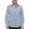 Blouse à M/L pour dames en coton extensible