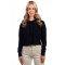 Sweat-shirt court à capuche pour femme