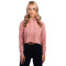 Sweat-shirt court à capuche pour femme