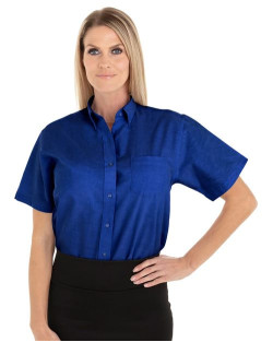 Chemise à manches courtes Oxford pour femme