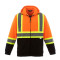 L00682 - Freedom - Sweat à capuche en polaire haute visibilité avec fermeture éclair intégrale pour hommes