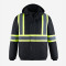 L01277 - Peterbuilt - Blouson aviateur haute visibilité 3 en 1 pour hommes