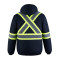 L01277 - Peterbuilt - Blouson aviateur haute visibilité 3 en 1 pour hommes