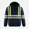 L01277 - Peterbuilt - Blouson aviateur haute visibilité 3 en 1 pour hommes