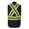 L01295 - Titan - Gilet en toile de coton haute visibilité pour hommes avec doublure Sherpa
