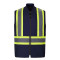 L01295 - Titan - Gilet en toile de coton haute visibilité pour hommes avec doublure Sherpa