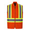 L01295 - Titan - Gilet en toile de coton haute visibilité pour hommes avec doublure Sherpa