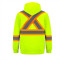 L01380 - Infinity - Sweat à capuche entièrement zippé en polyester haute visibilité pour hommes