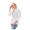 Sweat à capuche zippé Garner Knit pour femme