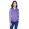 Manteau pour femme Newbury en molleton à motif mélangé avec blocs de couleur et glissière pleine longueur de Devon & JonesMD