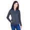 Manteau pour femme Newbury en molleton à motif mélangé avec blocs de couleur et glissière pleine longueur de Devon & JonesMD