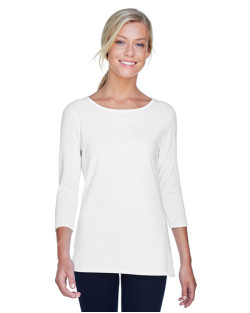 T-shirt pour femme Perfect FitMC avec encolure ballerine et manches bracelet de Devon & Jones