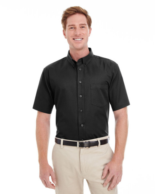 Chemise pour homme en sergé à manches courtes Foundation 100 % coton avec TéflonMC