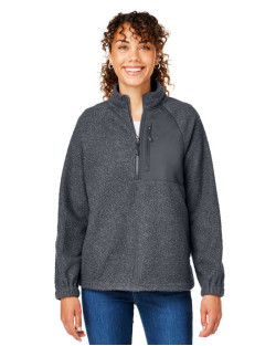 Chandail Aura en polaire à quart de zip pour femme