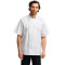 Veste de chef unisexe à manches courtes et cloutée sur le devant