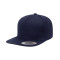 Casquette snapback classique à visière plate structurée à 5 panneaux pour adulte